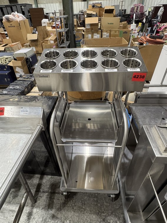Delfield Stainless Custom Made Tray And Utensil Servers