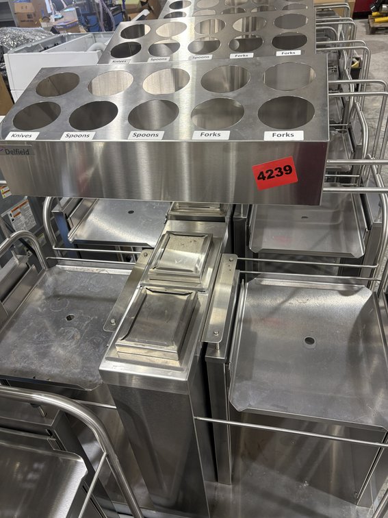 Delfield Stainless Tray And Flatware Servers