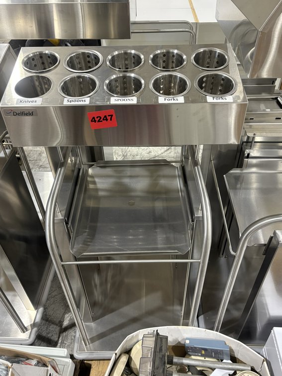 Delfield Stainless Tray And Flatware Servers