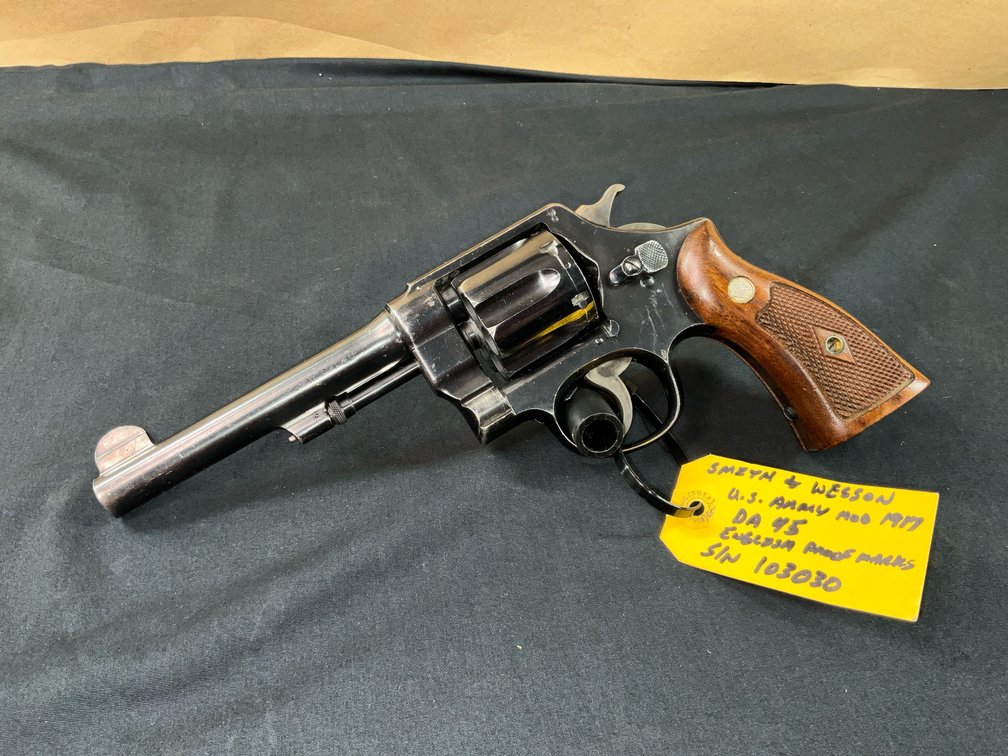 Smith & Wesson Mod 1917 DA 45 U.S. Army English Proof Marks