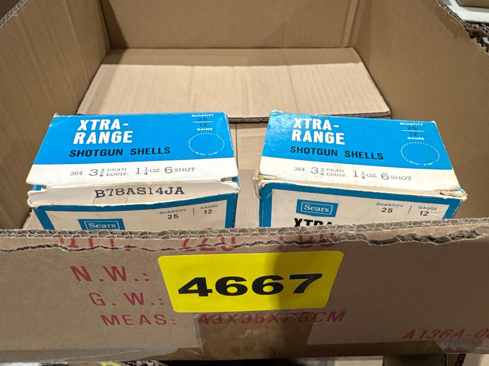 2-Boxes Vintage Sears 12ga 6 Shot
