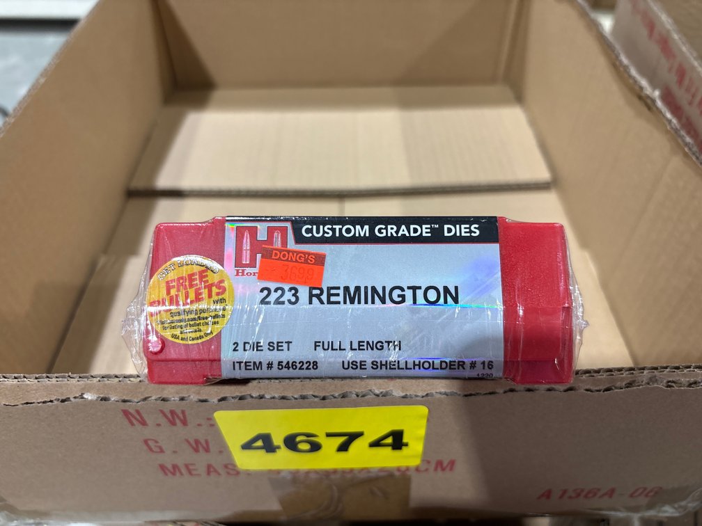 Hornady 223 Remington 2 Die Set Full Length (NIB)