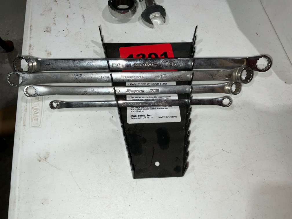 4 Pcs. Snap-On Combo Wrenches, 1/4" 5/8" SAE