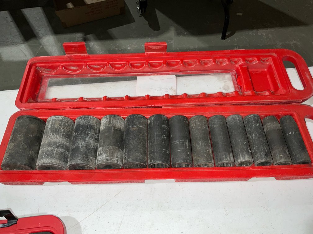 Mac Tools 1/2" Drive Impact Sockets, 7/16" 1/4"