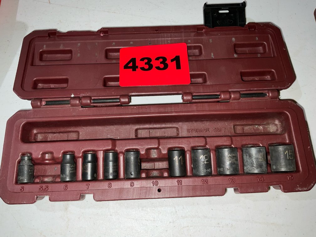 Mac Tools 1/4" Drive 10 Pc. Impact Sockets
