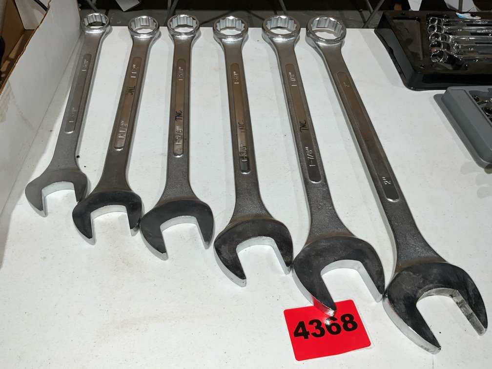 6 Pcs. Large SAE Combo Wrenches, 1"\2"