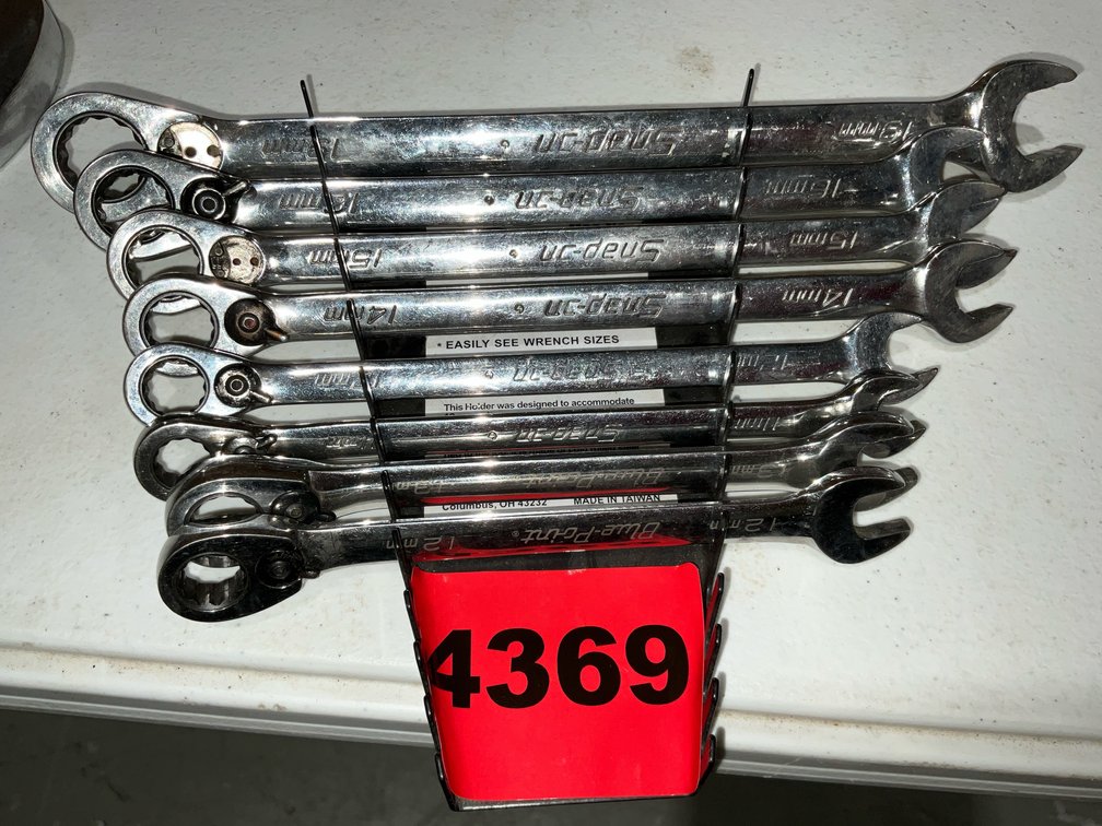 Snap-On Ratchet Wrenches, 8 Pcs., 11mm\19mm