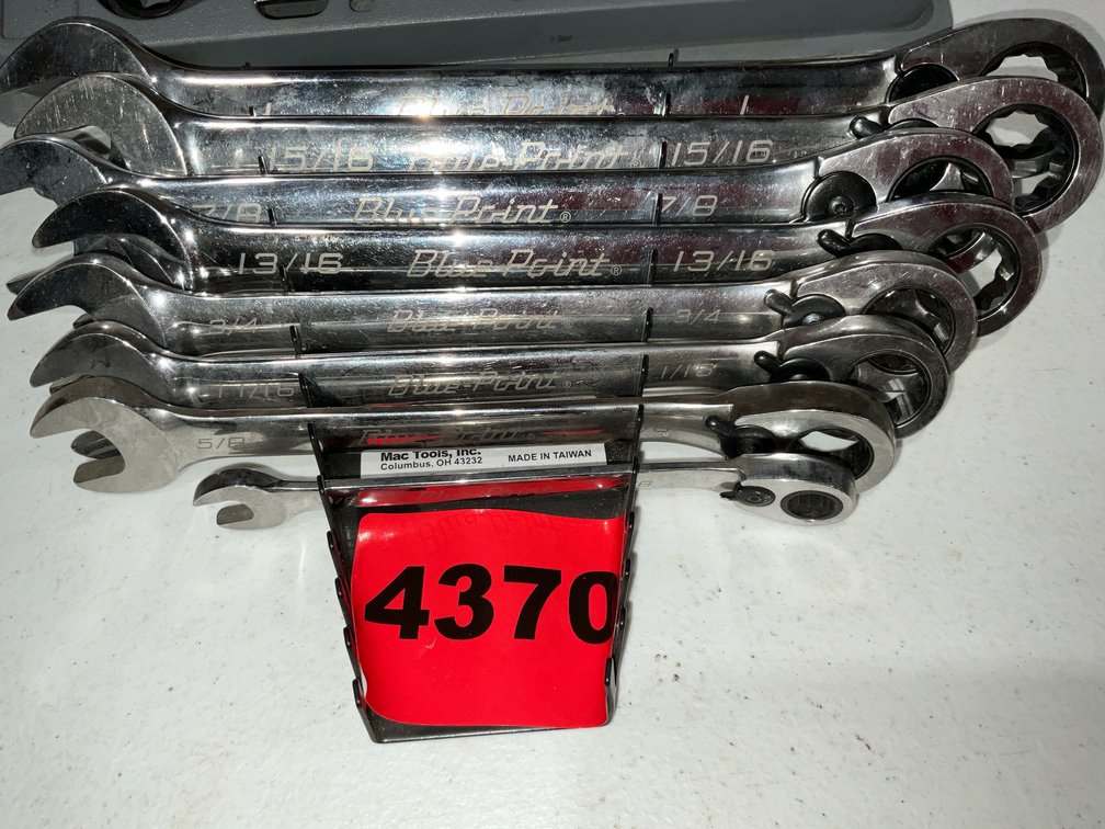 Blue Point Ratchet Wrenches, 8 Pcs., 3/8" -1"