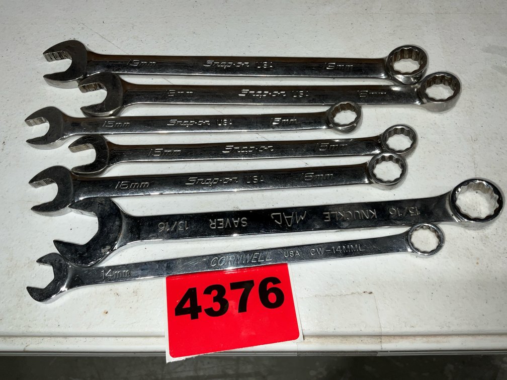 Assorted Wrenches, 7 Pcs., Snap-On, Mac, Cornwell