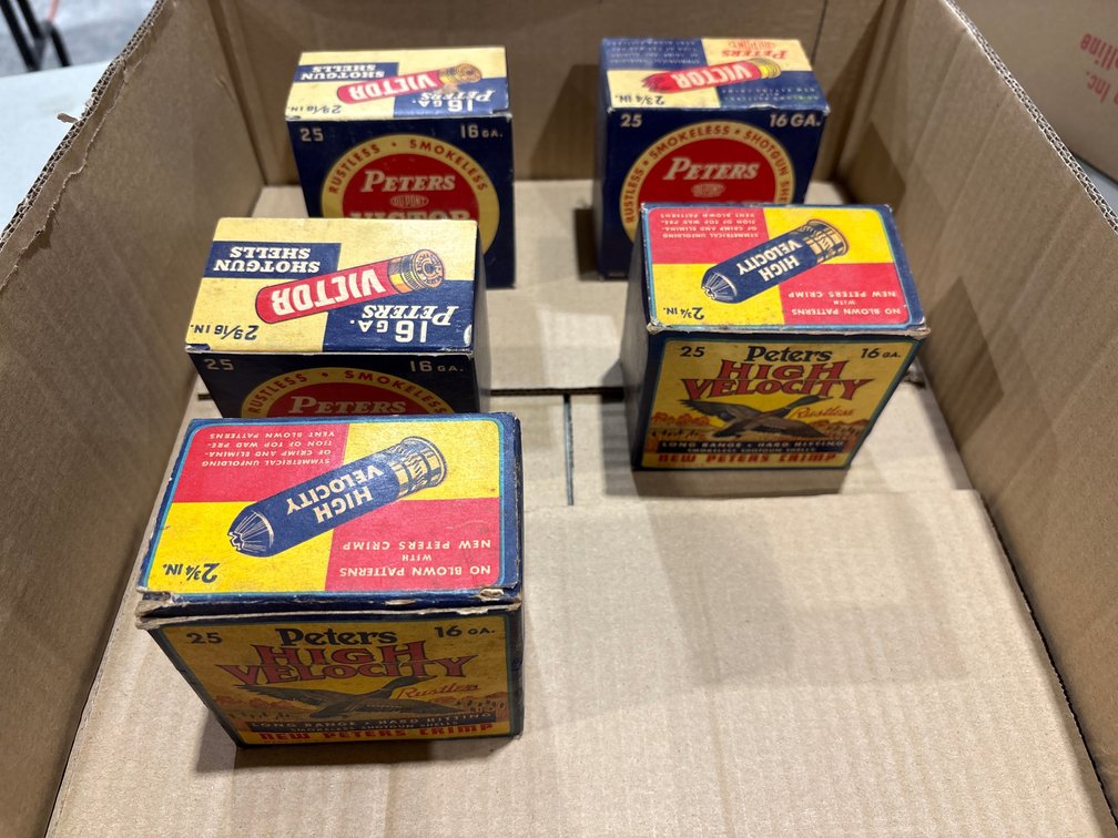 5-Boxes Of Vintage Peters 16ga