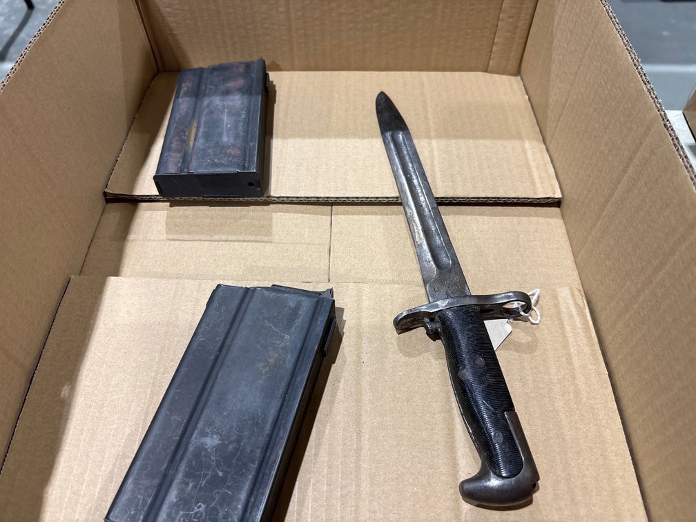 2-M-14 Mags And Bayonet Marked U.S.
