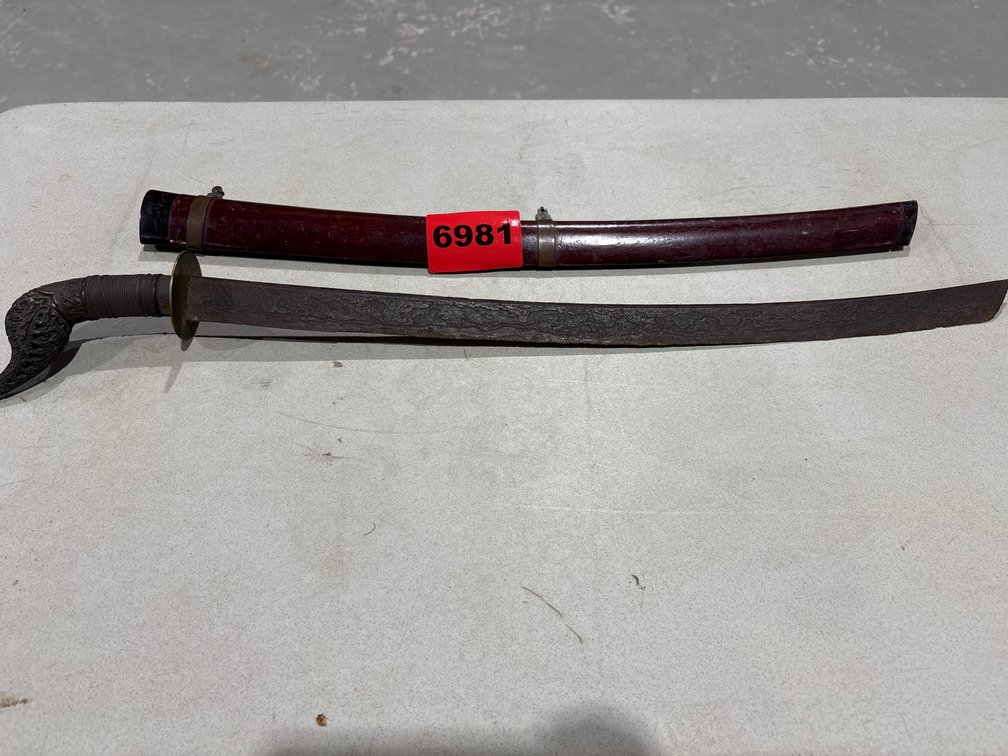 Antique Southeast Asian Sword Late 19th Century Early 20th
