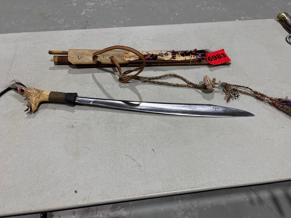Dayak Mandau Sword From Island Of Borneo 19th Century