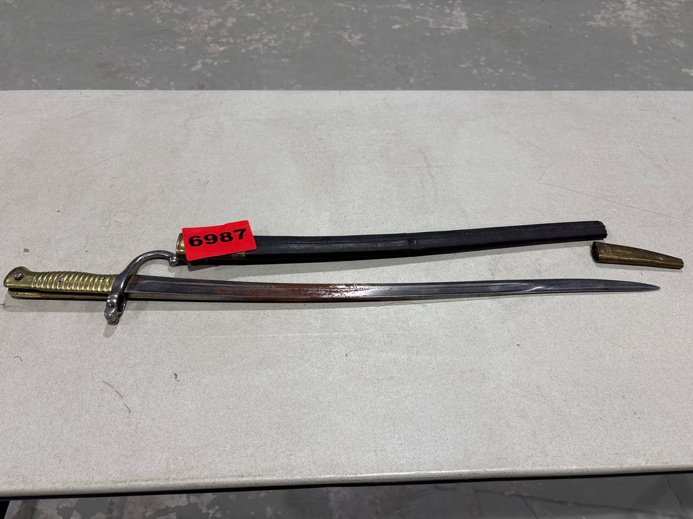 French Model 1866 Chassepot Yatagan Sword Bayonet