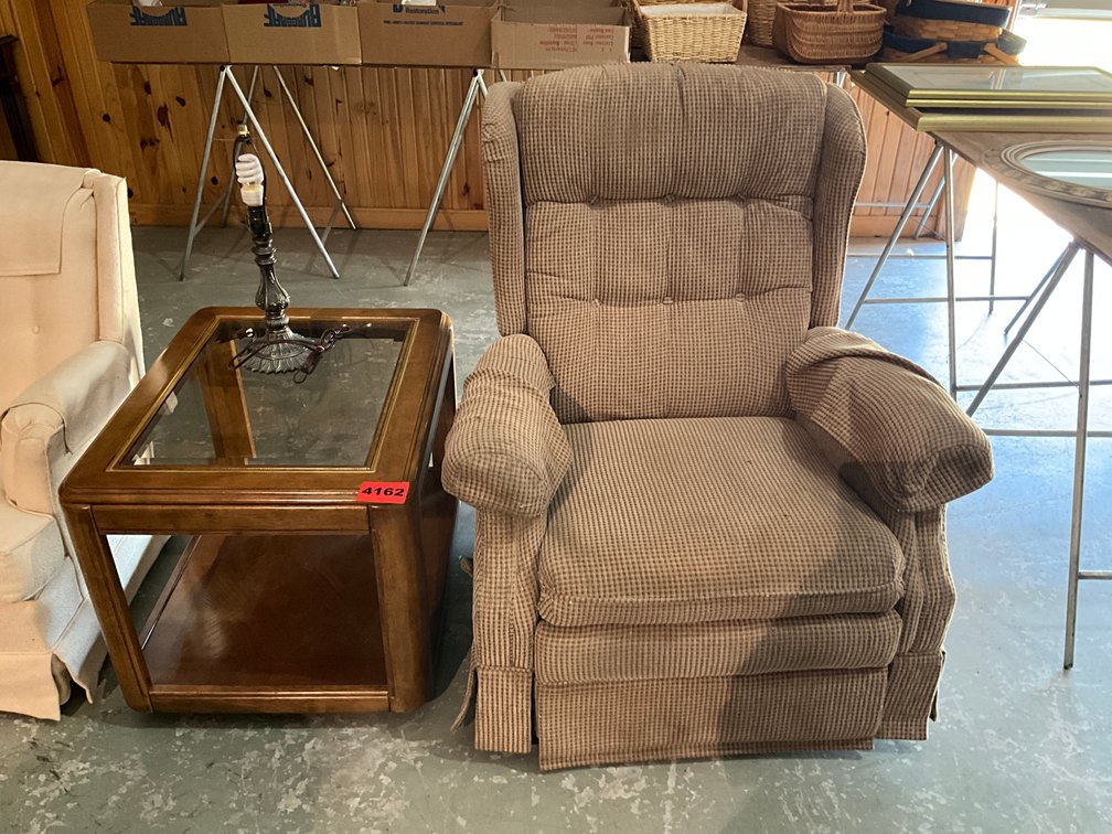 Recliner & Side Table 