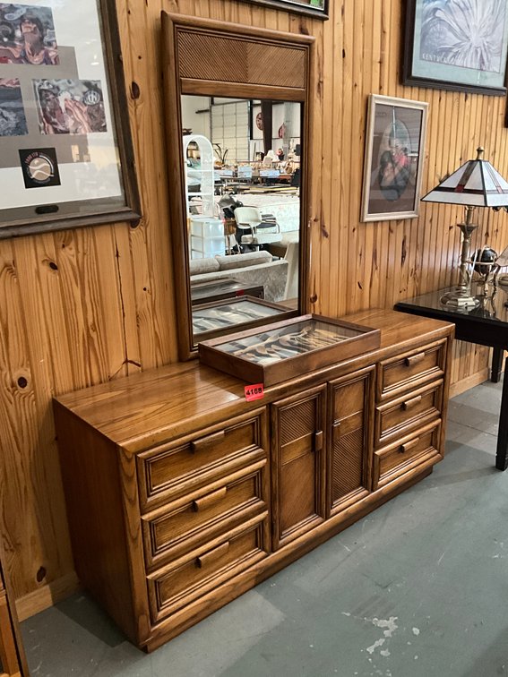 Dresser, Mirror, & Spoon Set