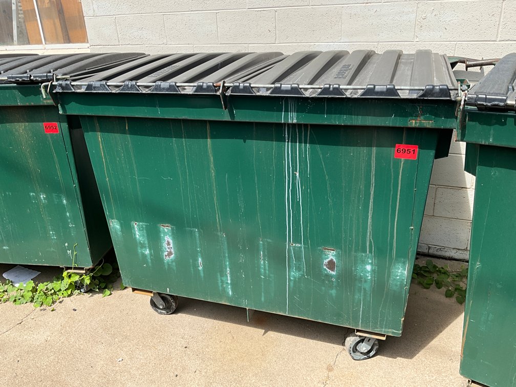 NEO Fabrication Dumpster Front Load W/ Lids & Wheels 