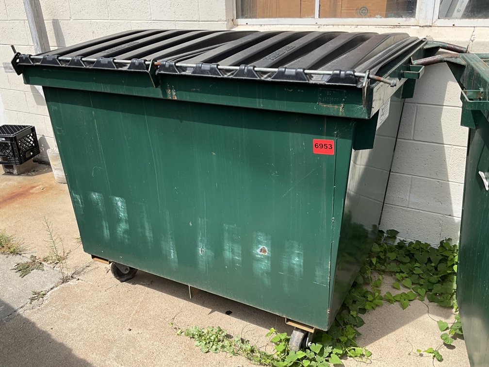 NEO Fabrication Dumpster Front Load W/ Lids & Wheels 