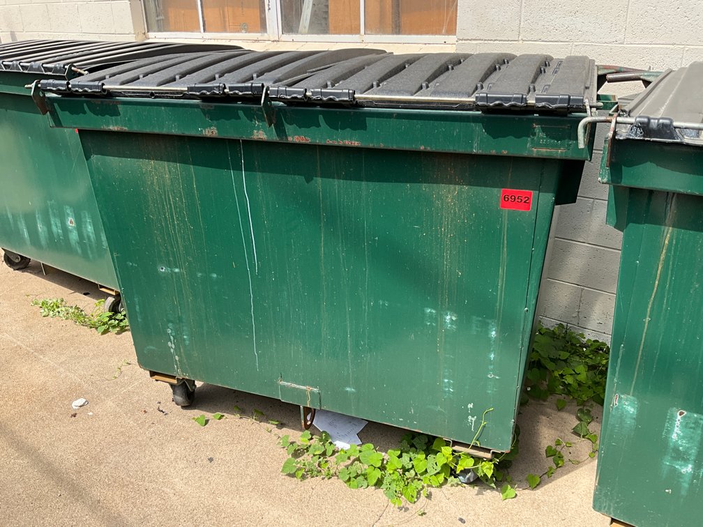 NEO Fabrication Dumpster Front Load W/ Lids & Wheels 