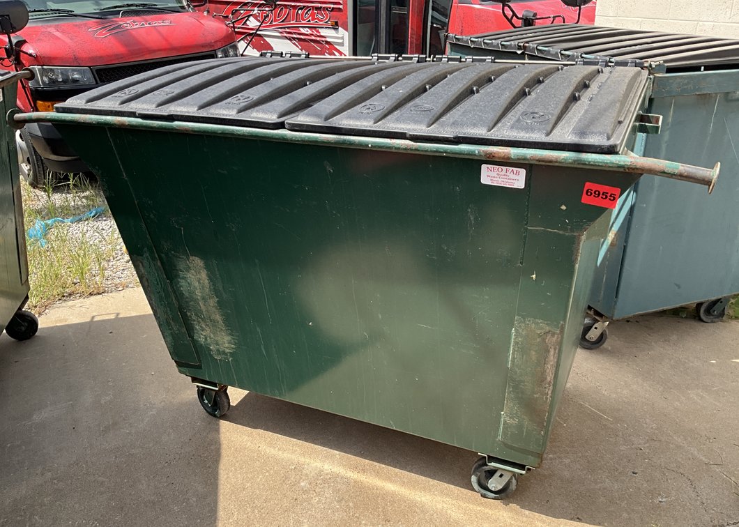 NEO Fabrication Dumpster Front Load W/ Lids & Wheels 