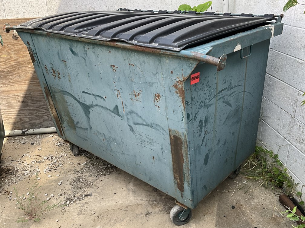RobMar Dumpster Front Load W/ Lids & Wheels 