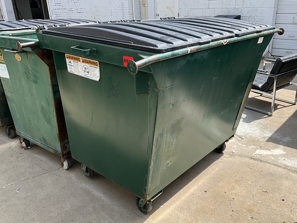 NEO Fabrication Dumpster Front Load W/ Lids & Wheels 