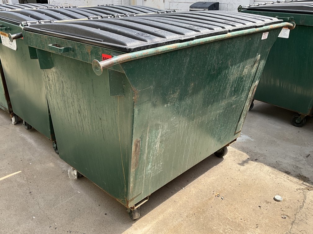 NEO Fabrication Dumpster Front Load W/ Lids & Wheels 