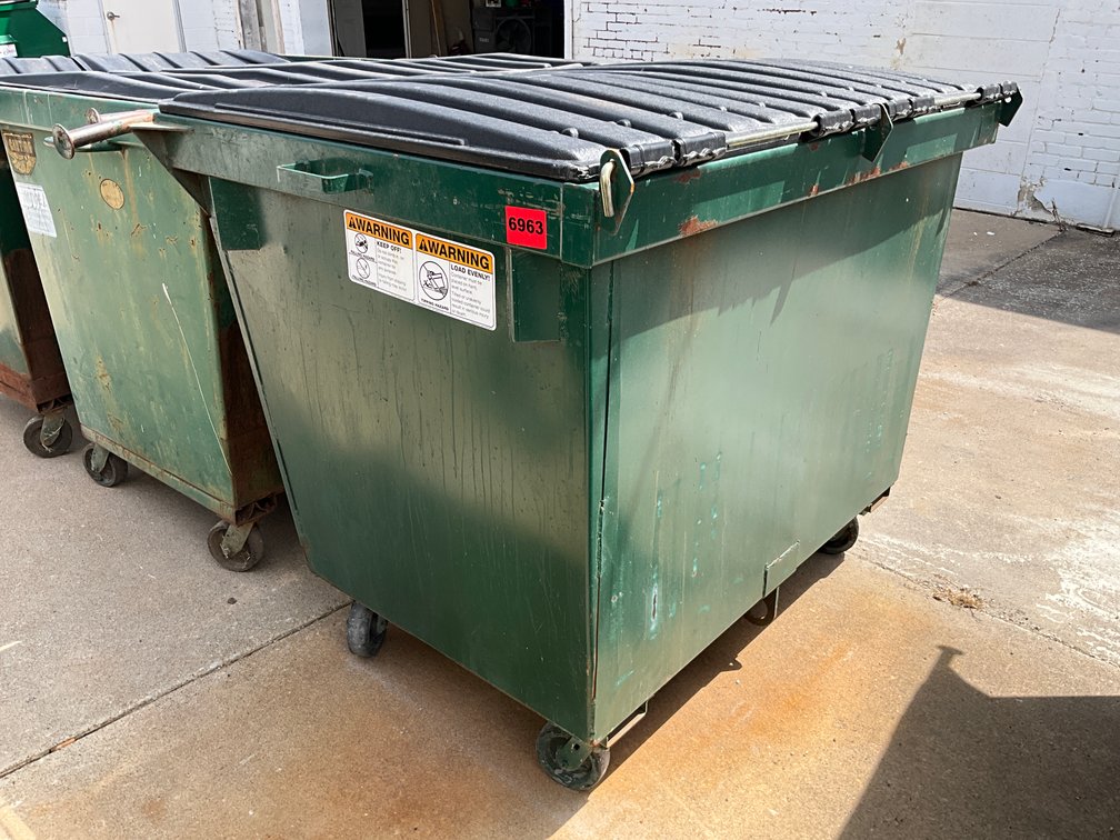 NEO Fabrication Dumpster Front Load W/ Lids & Wheels 