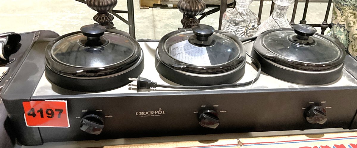 Three Bowl Crock Pot