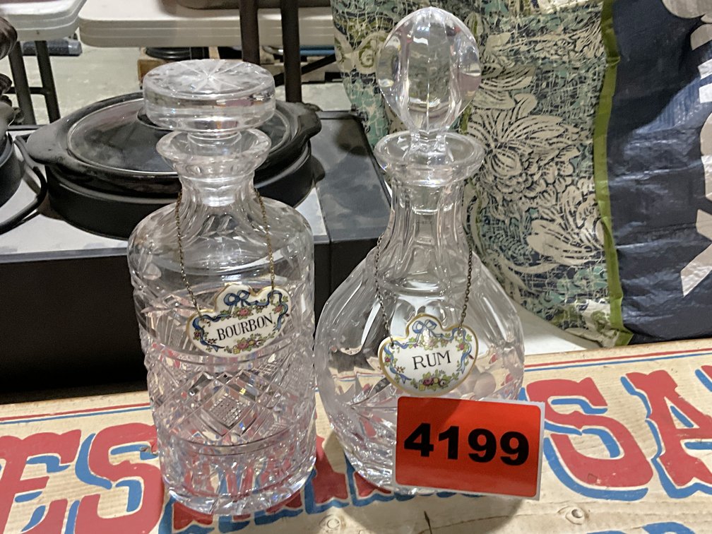 Two Glass Decanters 