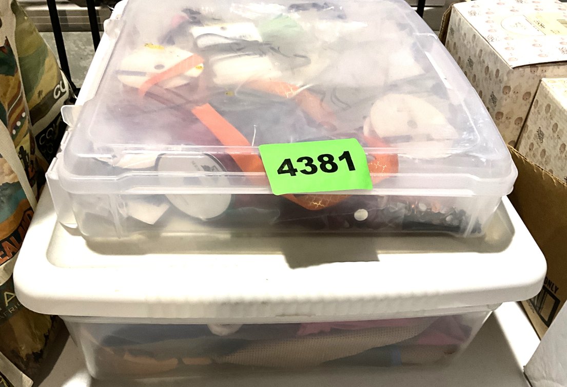 Two Containers of Misc. Crafting Supplies 