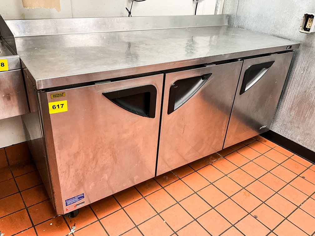 Turbo Air Refridgerated Stainless Three Door Storage Box 