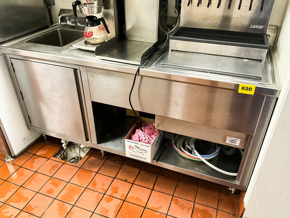 Boos Custom Stainless Sink & Beverage Station... 