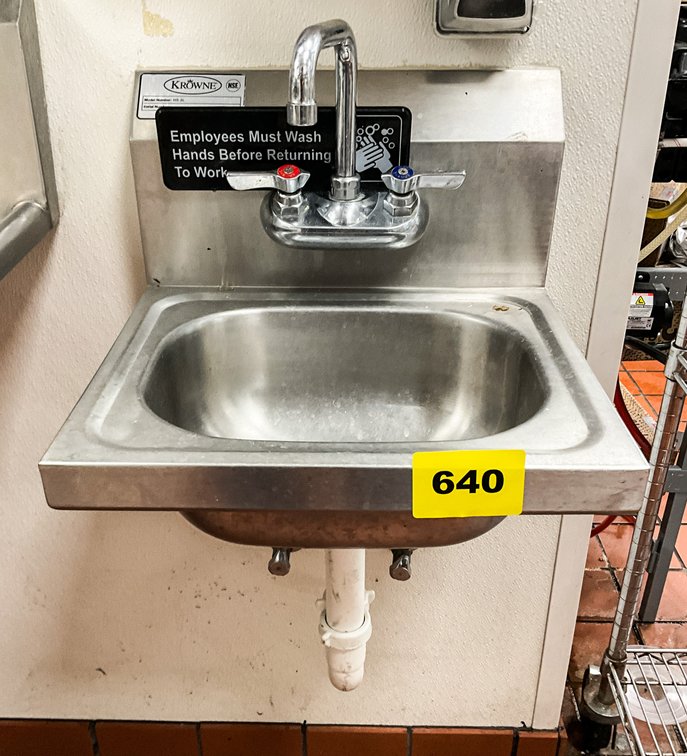 Krowne Stainless Wall Mount Sink 