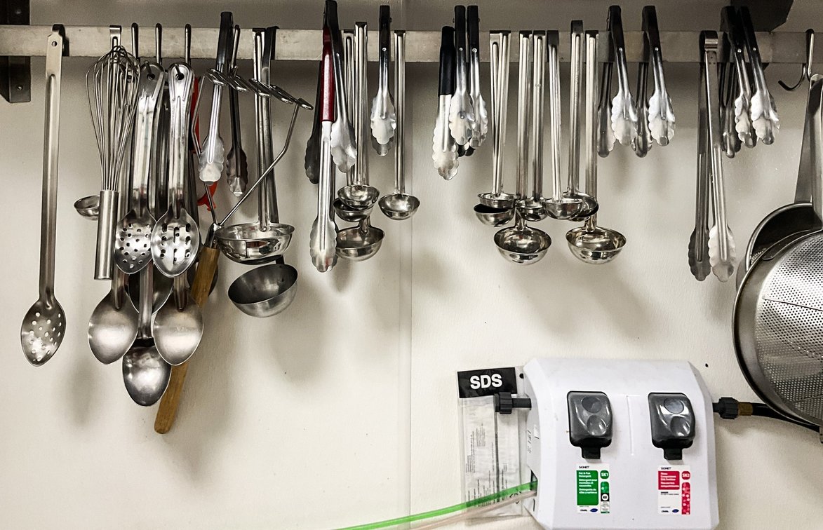 Contents On Shelf Top & Bottom Pots, Pans, & Etc.