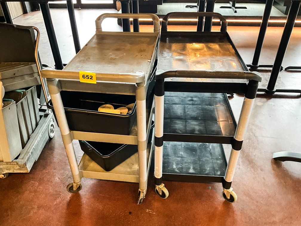 2 Plastic Kitchen Carts 