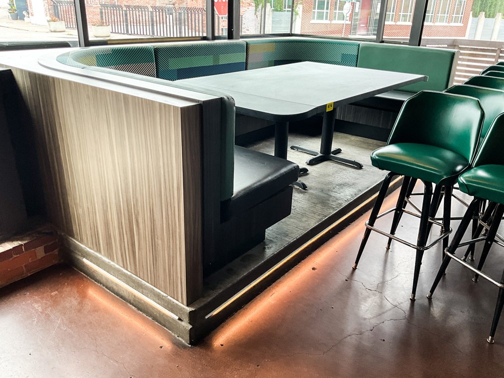 Table & Booth Table 85"X46.5X29.5" …