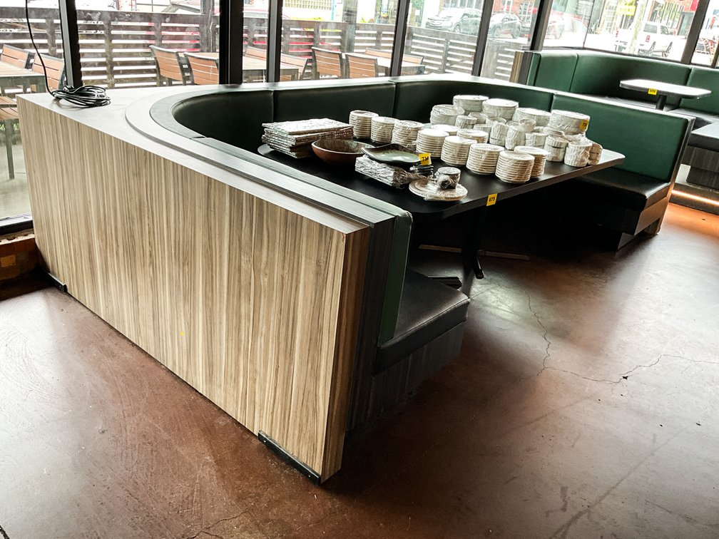 Table & Booth Table 85"X46.5X29.5" …