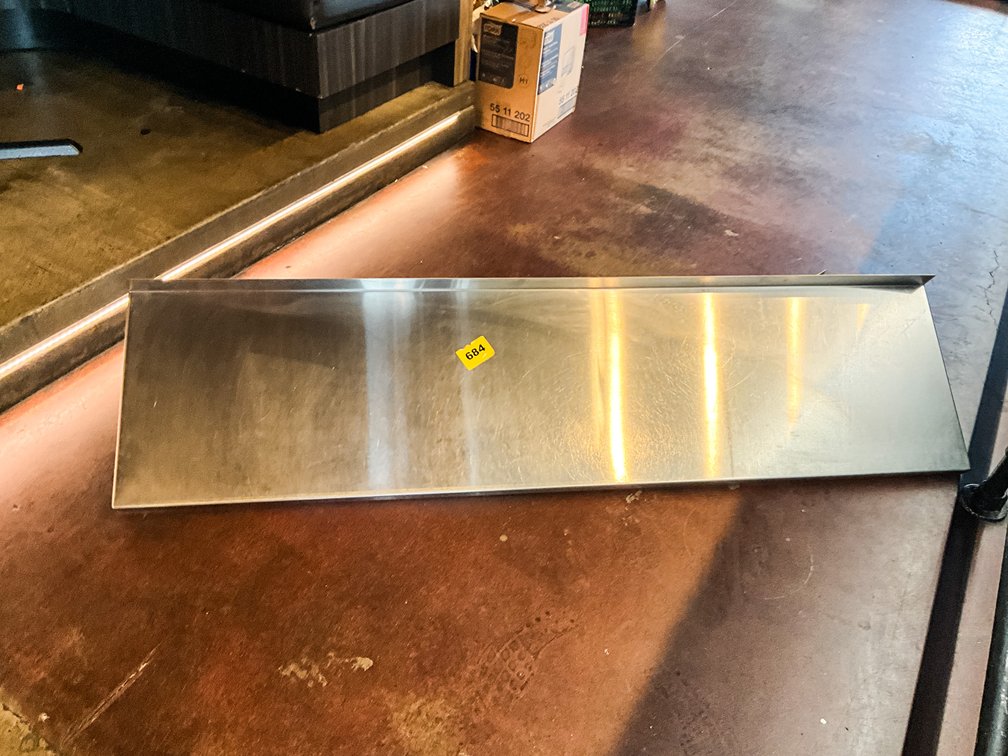 Stainless Wall Mount Shelf 6'X18.5"
