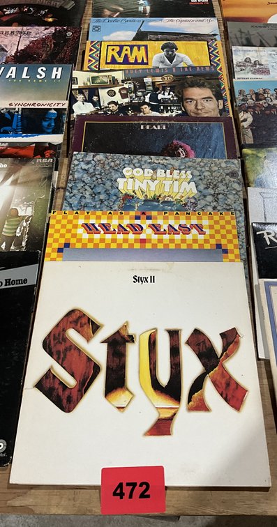 8 Asst Albums Styx, Head East, Pearl Etc.