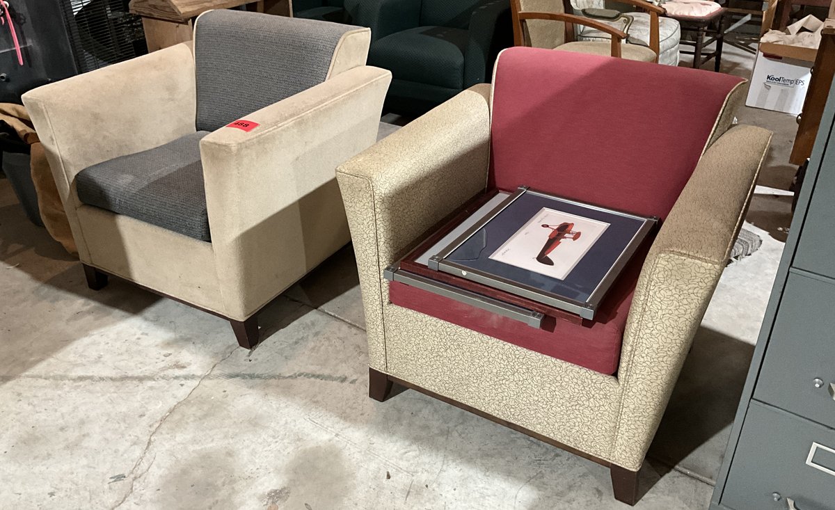 2 Armed Reception Area Chairs
