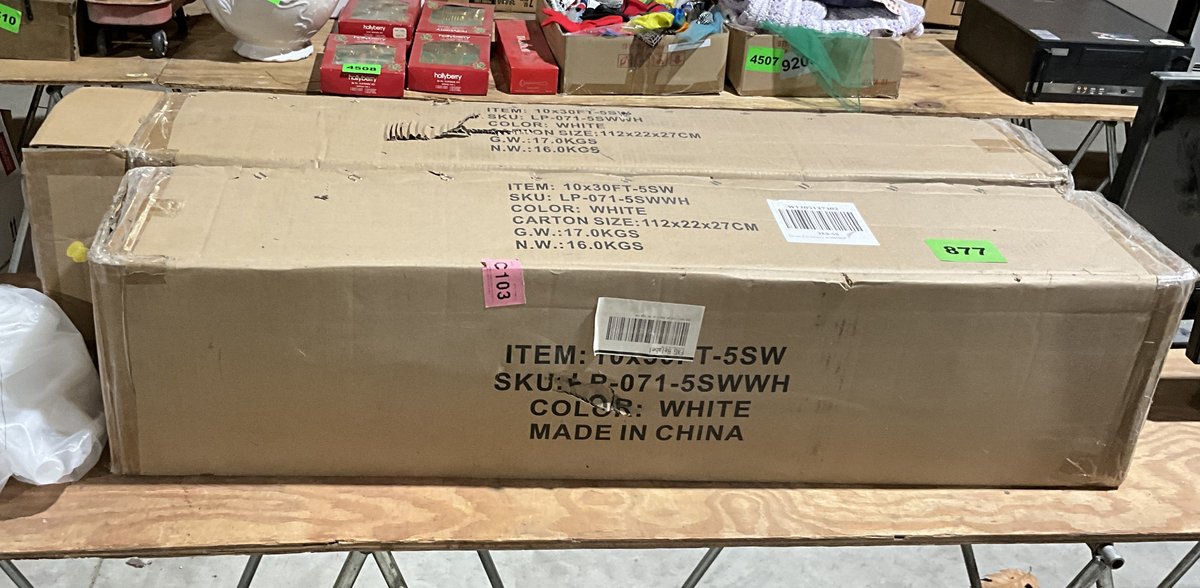 2 10'X3' White Canopies New In Box 