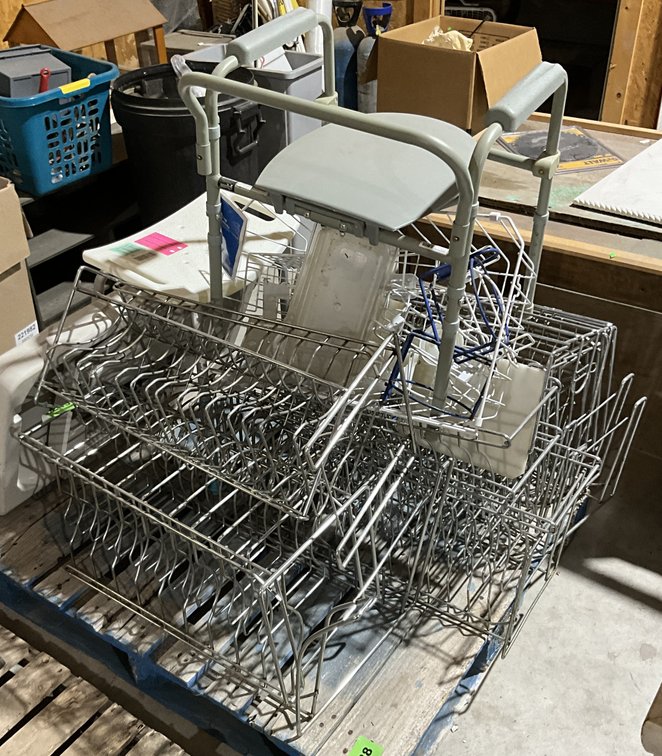 Potty Chair & Chrome Racks 