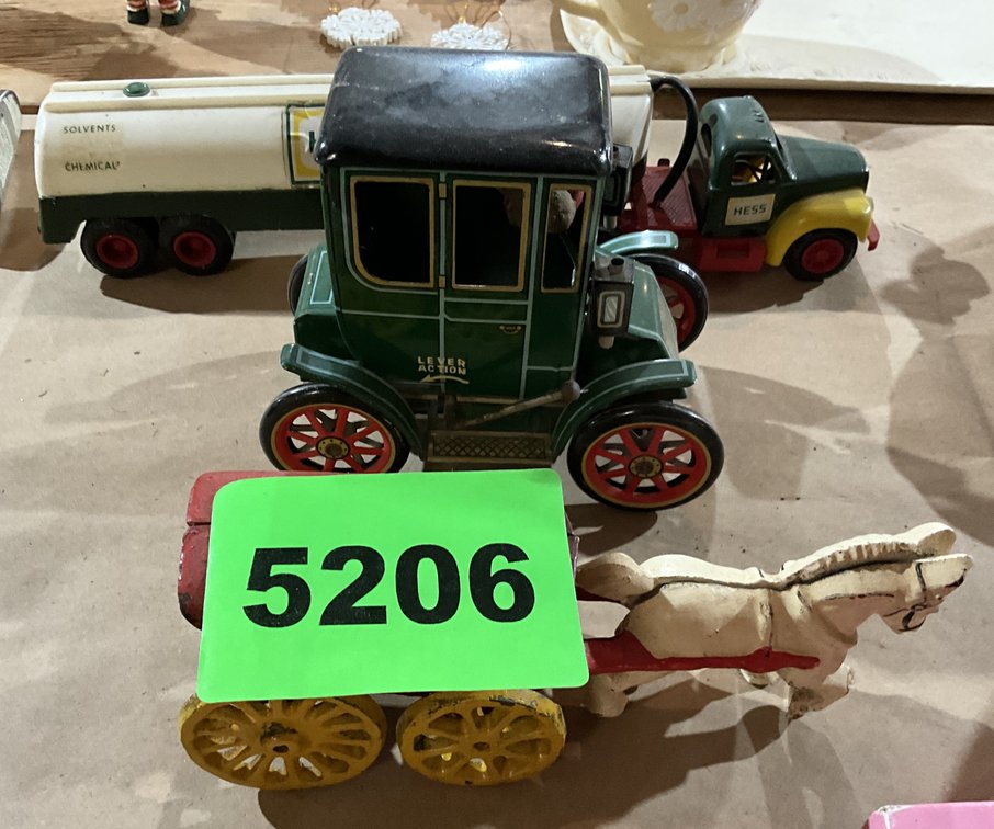 Cast. Iron Horse Drawn Ice Wagon..