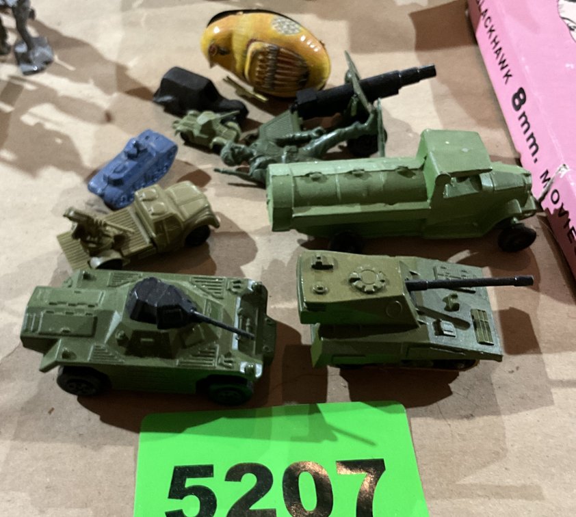 Millitary Toys Tanks Etc. 