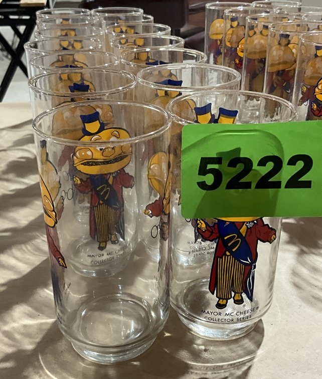 14 McDonalds Drinking Glass W/ Mayor..