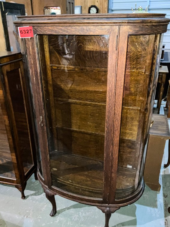 Antique Glass Front Curio Cabinet