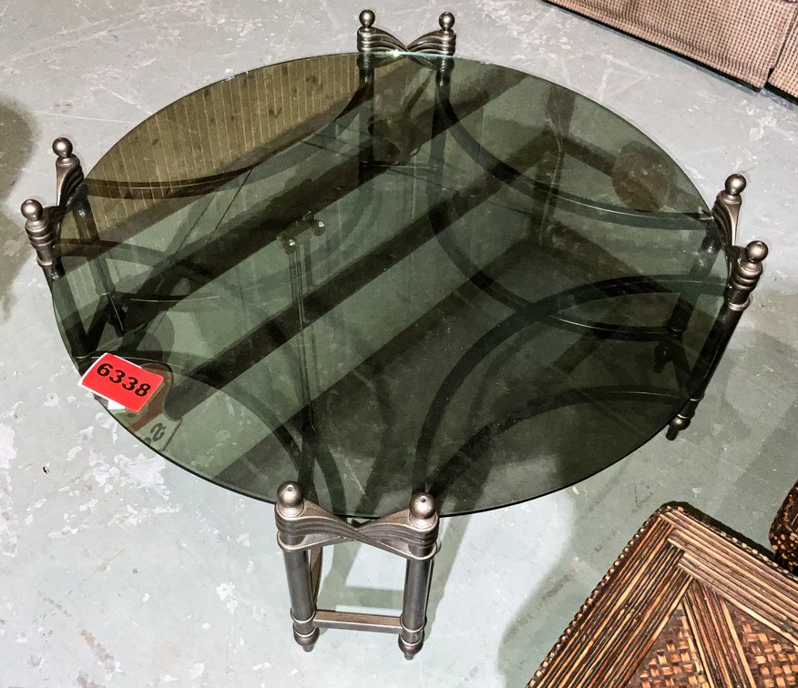 Glass & Metal Coffee Table