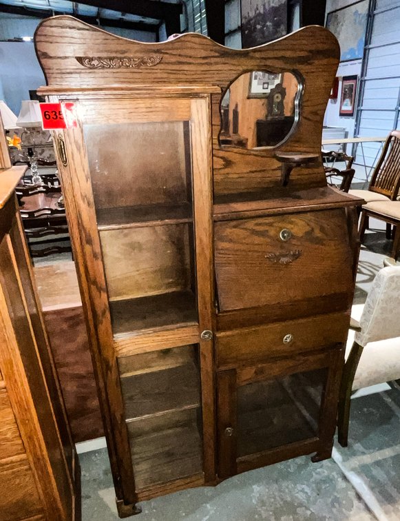 Side by Side Secretary Desk & Bookcase