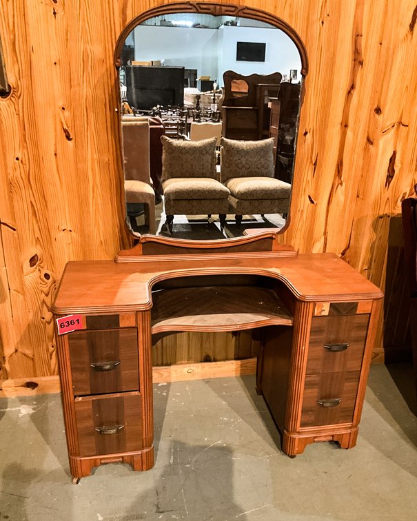 Vintage Vanity Table w/ Mirror